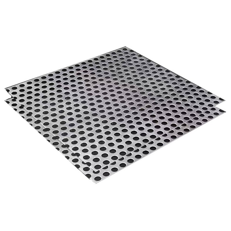 Bilaida 2Pcs Stainless Steel Perforated Sheet (SUS304), 0.04"/19 Gauge Thickness, 16" Width, 12.6" Length, 0.28'' Aperture, 0.47'' Hole Pitch - Image 1